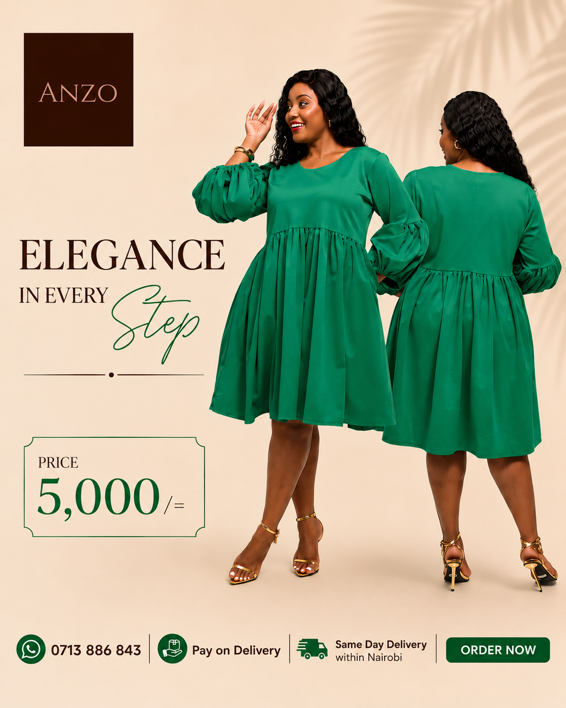 Green Smock Dress